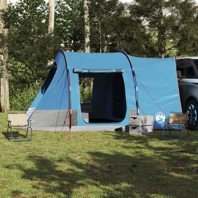 vidaXL Tenda da Campeggio per Auto per 2 Persone Blu Impermeabile