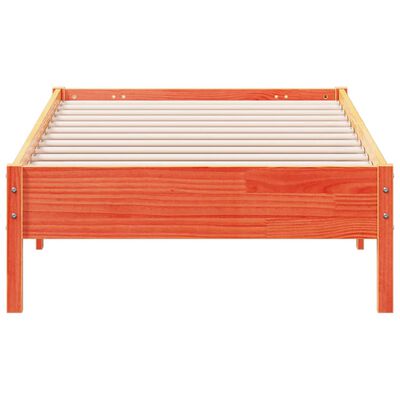 vidaXL Letto senza Materasso Marrone Cera 90x200 cm Legno di Pino