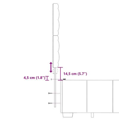 vidaXL Giroletto a Molle con Materasso Grigio Scuro 140x200cm Tessuto