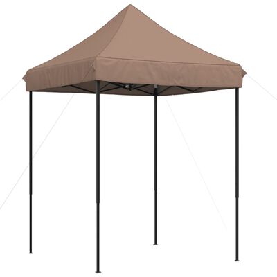 vidaXL Tenda da Festa Pieghevole Pop-Up Marrone 200x200x306 cm