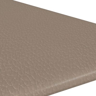 vidaXL Pannelli Murali 12 pz Cappuccino 30x30 cm in Similpelle 0,54 m²