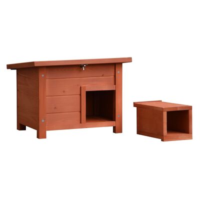 @Pet Casetta per Ricci Legno Marrone