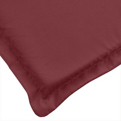 vidaXL Cuscino per Sdraio Rosso Vino Mélange (75+105)x50x3 Tessuto