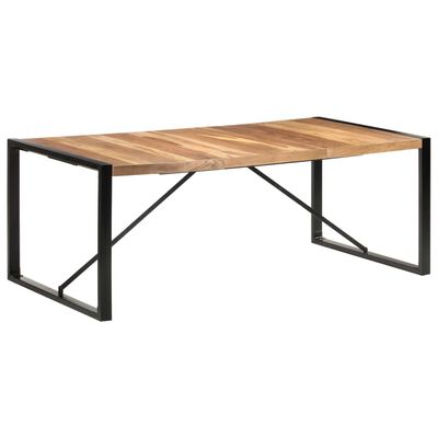 vidaXL Tavolo da Pranzo 200x100x75 cm in Legno Massello