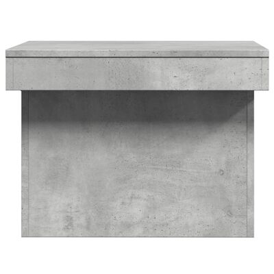 vidaXL Tavolino Salotto Grigio Cemento 80x55x40 cm Legno Multistrato