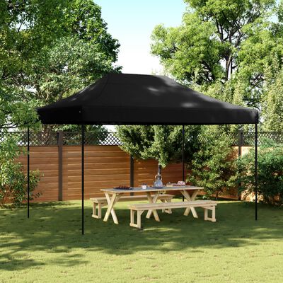 vidaXL Tenda da Festa Pieghevole Pop-Up Nero 410x279x315 cm