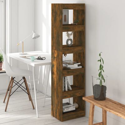 vidaXL Libreria/Divisorio Rovere Fumo 40x30x166 cm