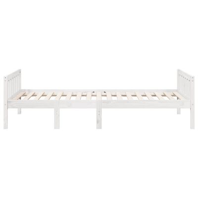 vidaXL Letto per Bambini senza Materasso Bianco 75x190cm Massello Pino