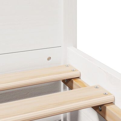 vidaXL Letto senza Materasso Bianco 90x200 cm Legno Massello di Pino