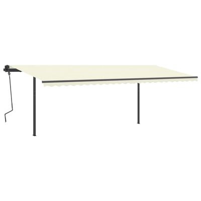 vidaXL Set Pali per Tenda da Sole Antracite 600x245 cm Ferro