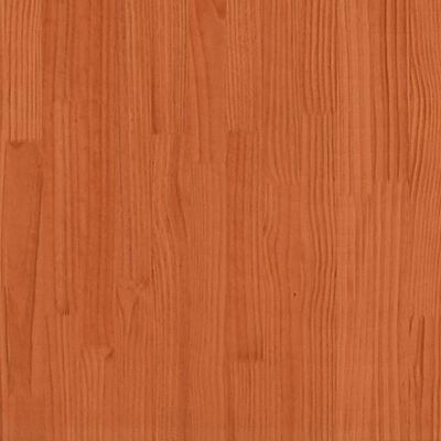 vidaXL Giroletto senza Materasso Marrone Cera 180x200 cm Legno di Pino