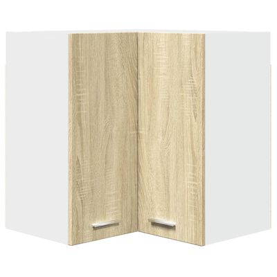 vidaXL Pensile Angolare Rovere Sonoma 57x57x60 cm in Legno Multistrato