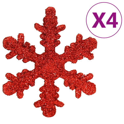 vidaXL Set Palline di Natale 112 pz Rosso / Verde / Oro in Polistirene