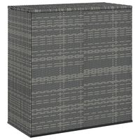 vidaXL Contenitore da Giardino in Rattan PE 100x49x103,5 cm Grigio