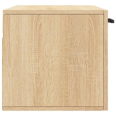 vidaXL Mobile a Parete Rovere Sonoma 80x36,5x35 cm Legno Multistrato