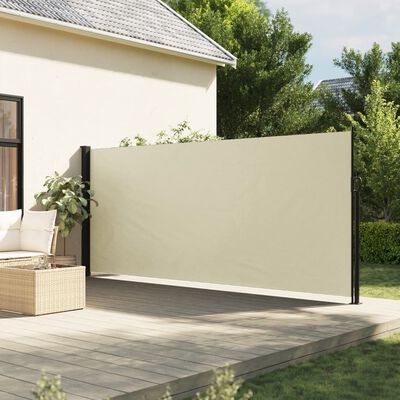 vidaXL Tenda da Sole Laterale Retrattile Crema 160x300 cm