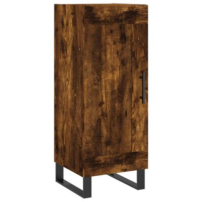 vidaXL Credenza Rovere Fumo 34,5x34x90 cm in Legno Multistrato