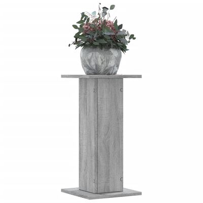 vidaXL Supporti per Piante 2 pz Grigio Sonoma 30x30x60cm in Truciolato