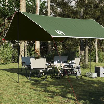 vidaXL Telone da Campeggio Verde 430x380x210 cm Impermeabile