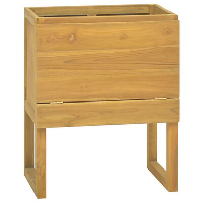 vidaXL Mobile da Bagno 60x40x75 cm in Legno Massello di Teak