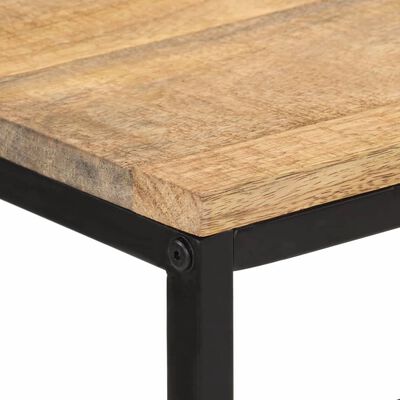 vidaXL Tavolo Consolle 100x35x70 cm in Legno Massello di Mango Grezzo