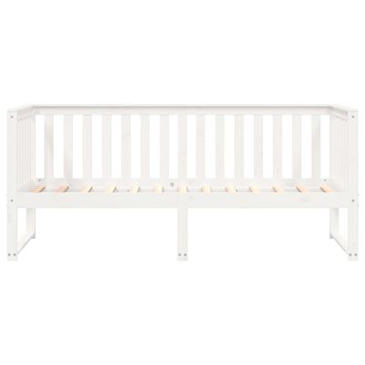 vidaXL Dormeuse senza Materasso Bianca 90x200 cm Legno Massello Pino