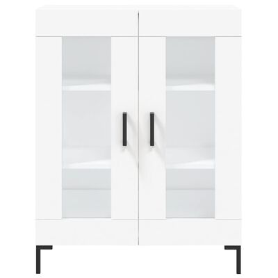 vidaXL Credenza Bianca 69,5x34x180 cm in Legno Multistrato