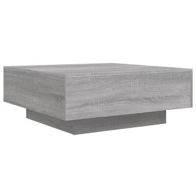 vidaXL Tavolino da Salotto Grigio Sonoma 80x80x31 cm Legno Multistrato