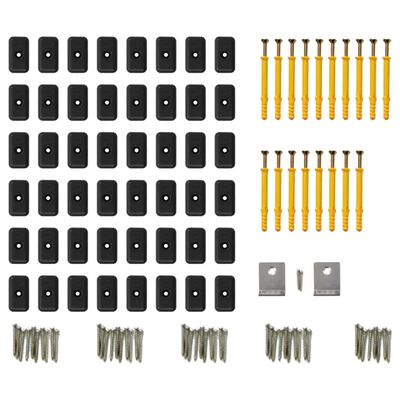 vidaXL Pavimento Esterni WPC Pieno Accessori 10m² 2,2m Marrone Scuro