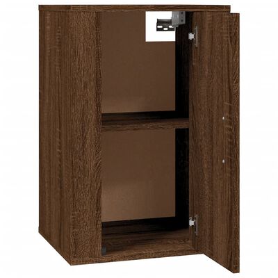 vidaXL Mobili Porta TV a Parete 2 pz Rovere Marrone 40x34,5x60 cm