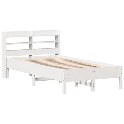 vidaXL Letto senza Materasso Bianco 75x190 in Legno Massello di Pino