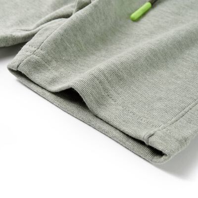 Pantaloncini per Bambini con Coulisse Cachi Chiaro Mélange 128