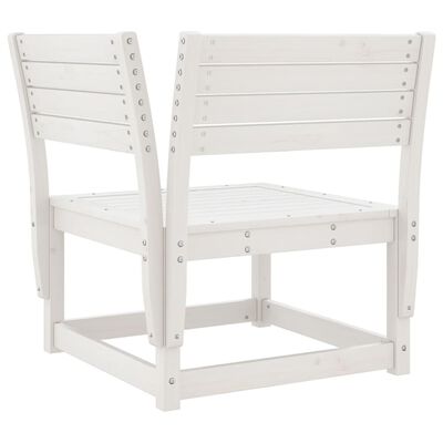 vidaXL Set Salotto da Giardino 5 pz Bianco in Legno Massello di Pino