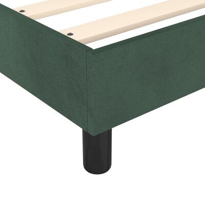 vidaXL Giroletto Verde Scuro 90x190 cm in Velluto