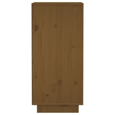 vidaXL Credenze 2 pz Ambra 31,5x34x75 cm in Legno Massello di Pino