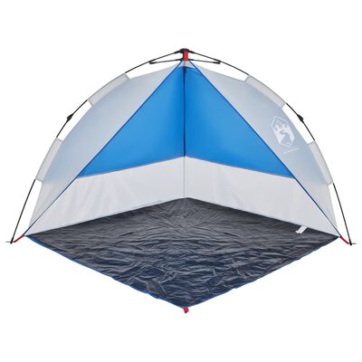 vidaXL Tenda da Spiaggia Azzurro Rilascio Rapido Impermeabile