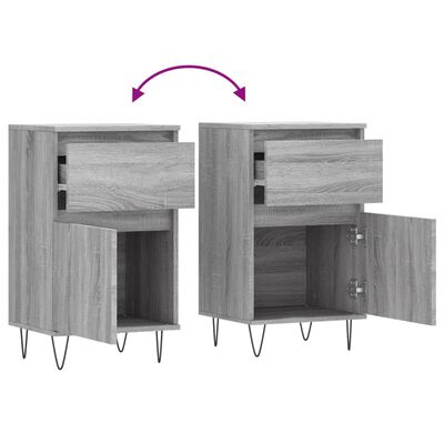 vidaXL Credenza Grigio Sonoma 40x35x70 cm in Legno Multistrato