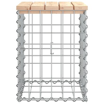 vidaXL Panca Giardino Design Gabbione 33x31x42 cm Legno Massello Pino