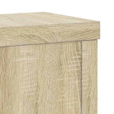 vidaXL Supporti per Piante 2 pz Rovere 10x10x18 cm in Multistrato