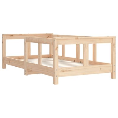 vidaXL Giroletto per Bambini 70x140 cm in Legno Massello di Pino