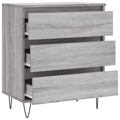 vidaXL Credenza Grigio Sonoma 60x35x70 cm in Legno Multistrato