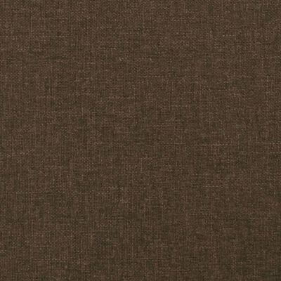 vidaXL Testiera ad Orecchio Marrone Scuro 203x23x118/128 cm in Tessuto