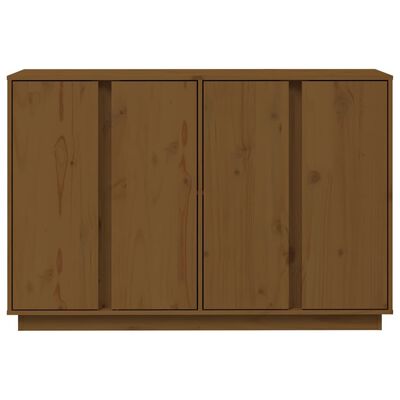 vidaXL Credenza ambra 120x35x80 cm in Legno Massello di Pino