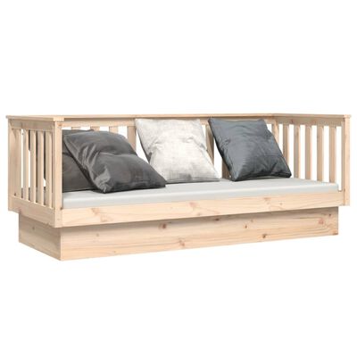 vidaXL Dormeuse senza Materasso 90x190 cm in Legno Massello di Pino