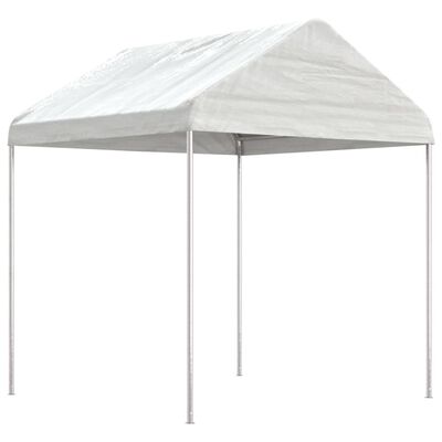 vidaXL Gazebo con Tetto Bianco 17,84x2,28x2,69 m in Polietilene