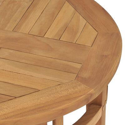 vidaXL Set da Pranzo da Giardino 3 pz in Legno Massello di Teak