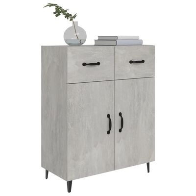 vidaXL Credenza Grigio Cemento 69,5x34x90 cm in Legno Multistrato