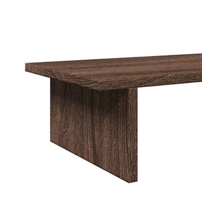 vidaXL Supporto per Monitor Rovere Marrone 100x27x15 cm in Truciolato