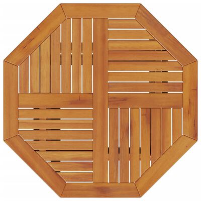 vidaXL Tavolo da Giardino Pieghevole Ø70x75cm Legno Massello di Acacia