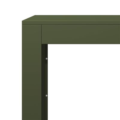 vidaXL Rastrelliera per Legna da Ardere Verde 100x40x80 cm in Acciaio